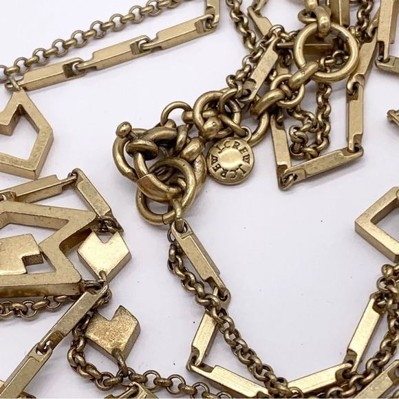J. Crew Gold Double Strand Necklace - Picture 3 of 3